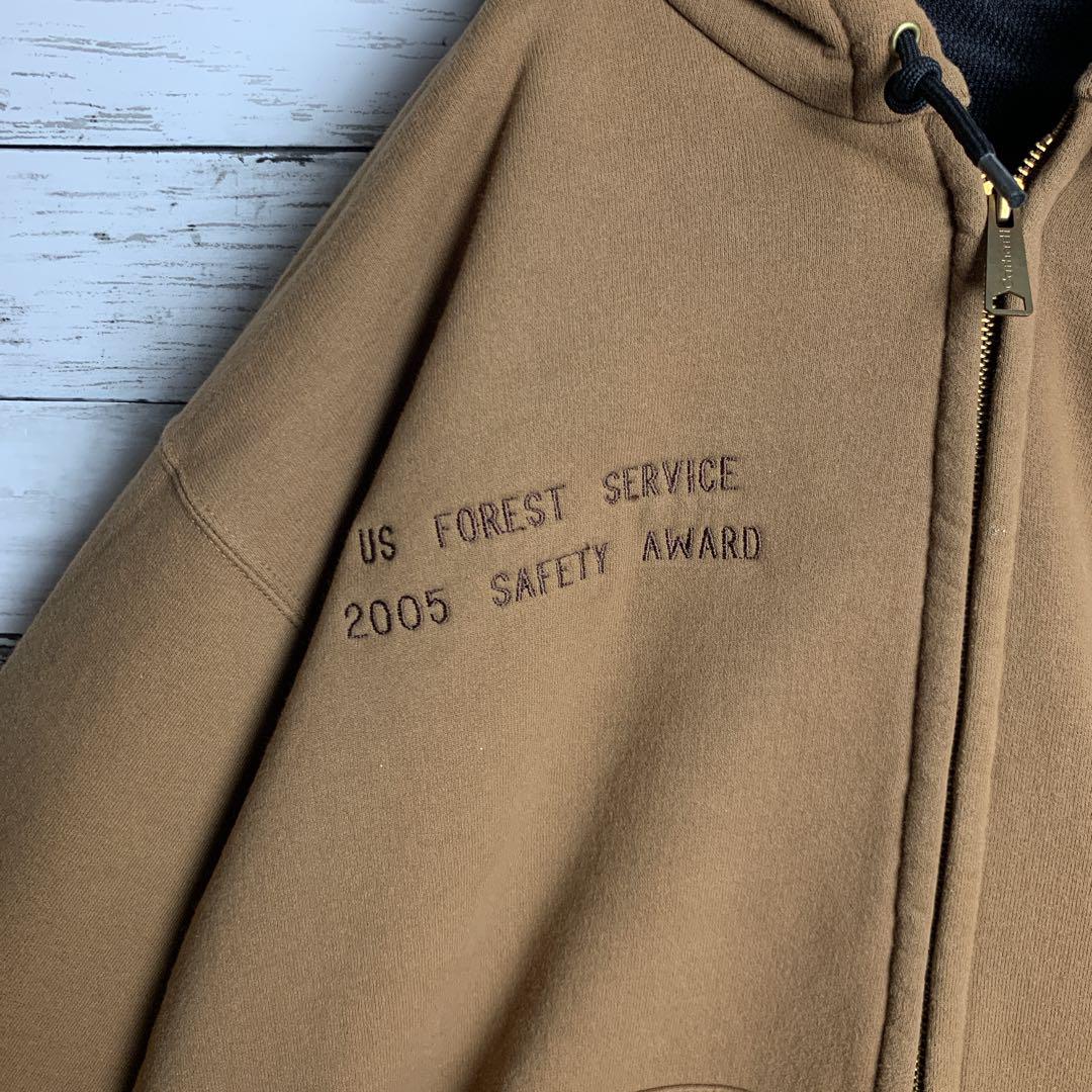 【激レア‼︎】Carhartt◎XL相当 企業 フルジップ パーカー C249