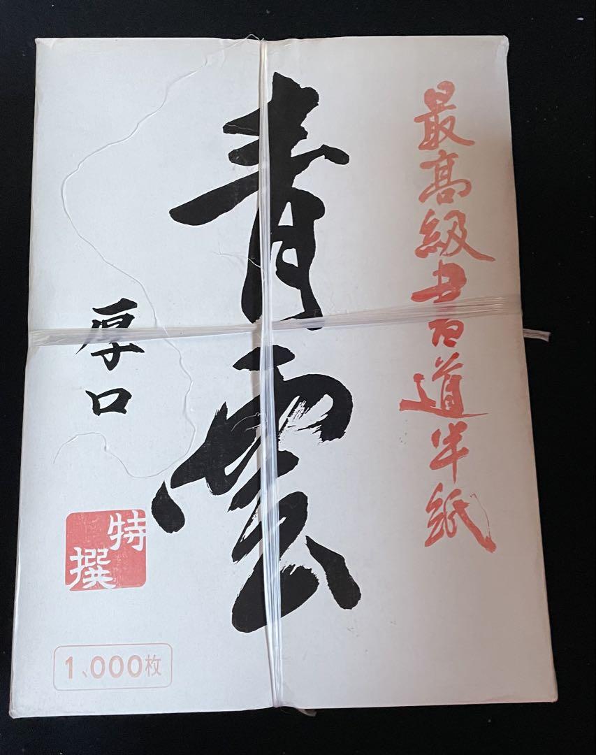 最高級書道半紙 青雲 厚口 特選 1000枚 - メルカリ