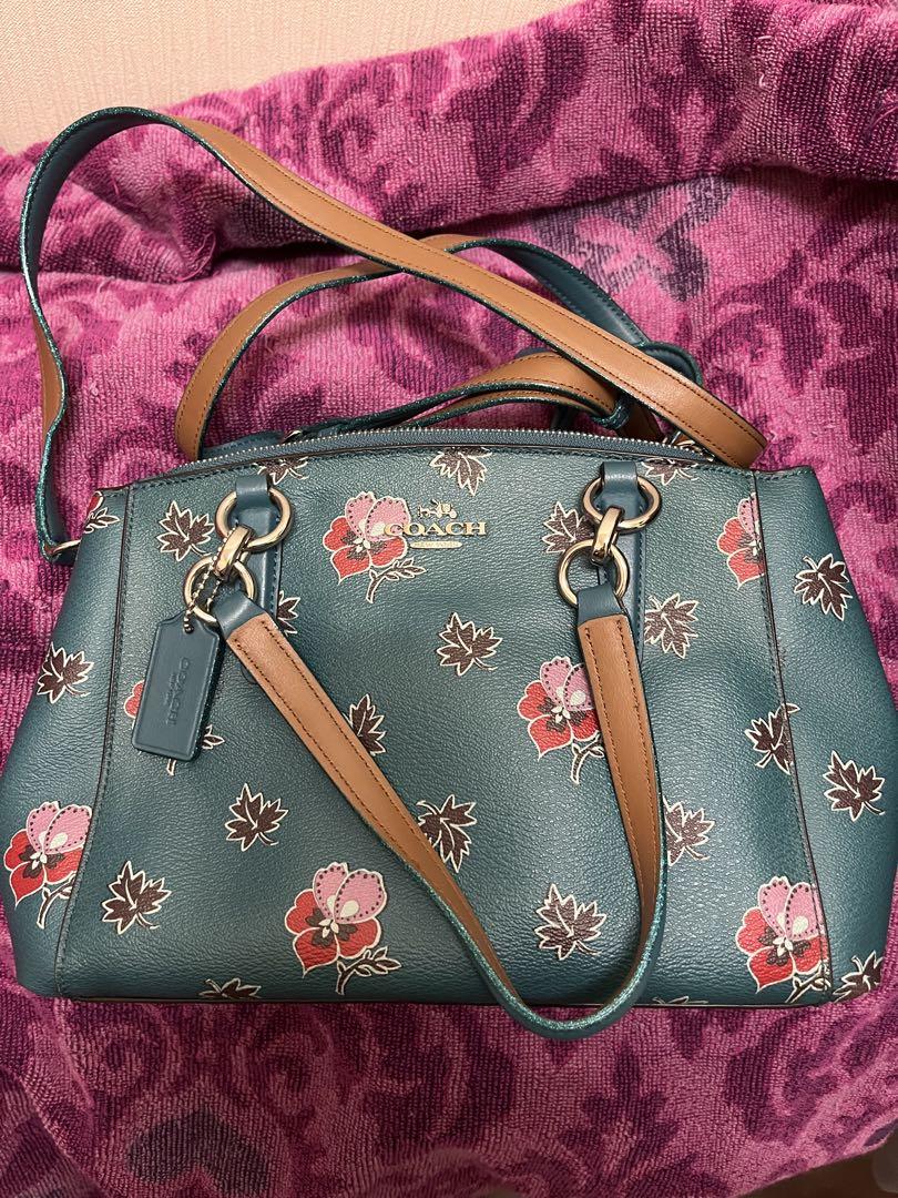 COACH 花柄ショルダーバッグ ポーチ付き