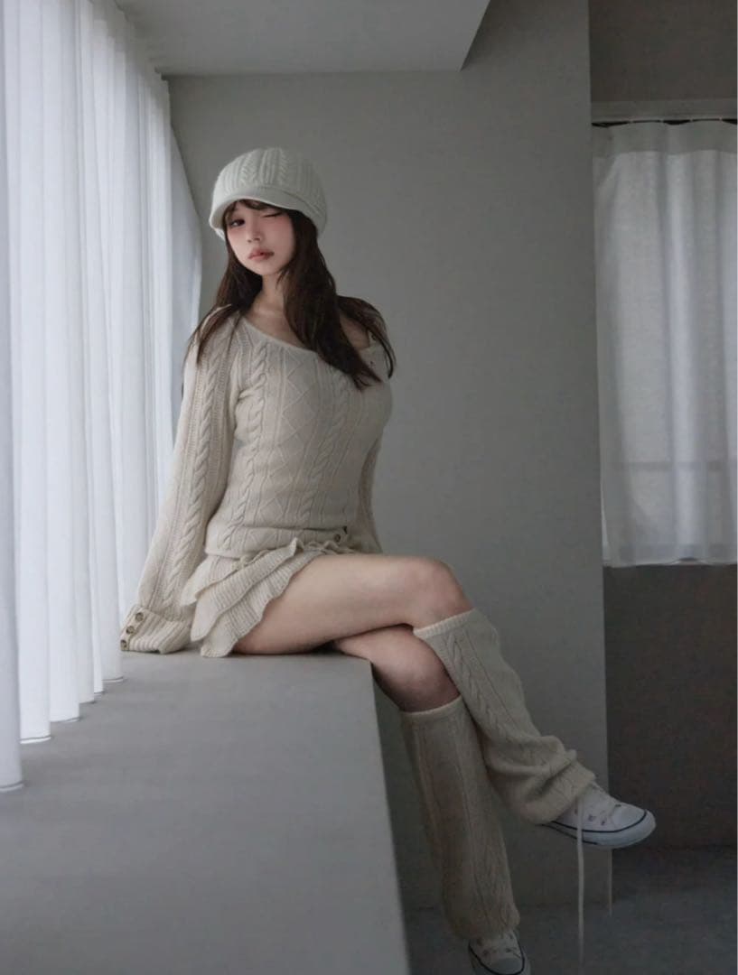 ANDMARY Leia frill set up ベージュ SIZE