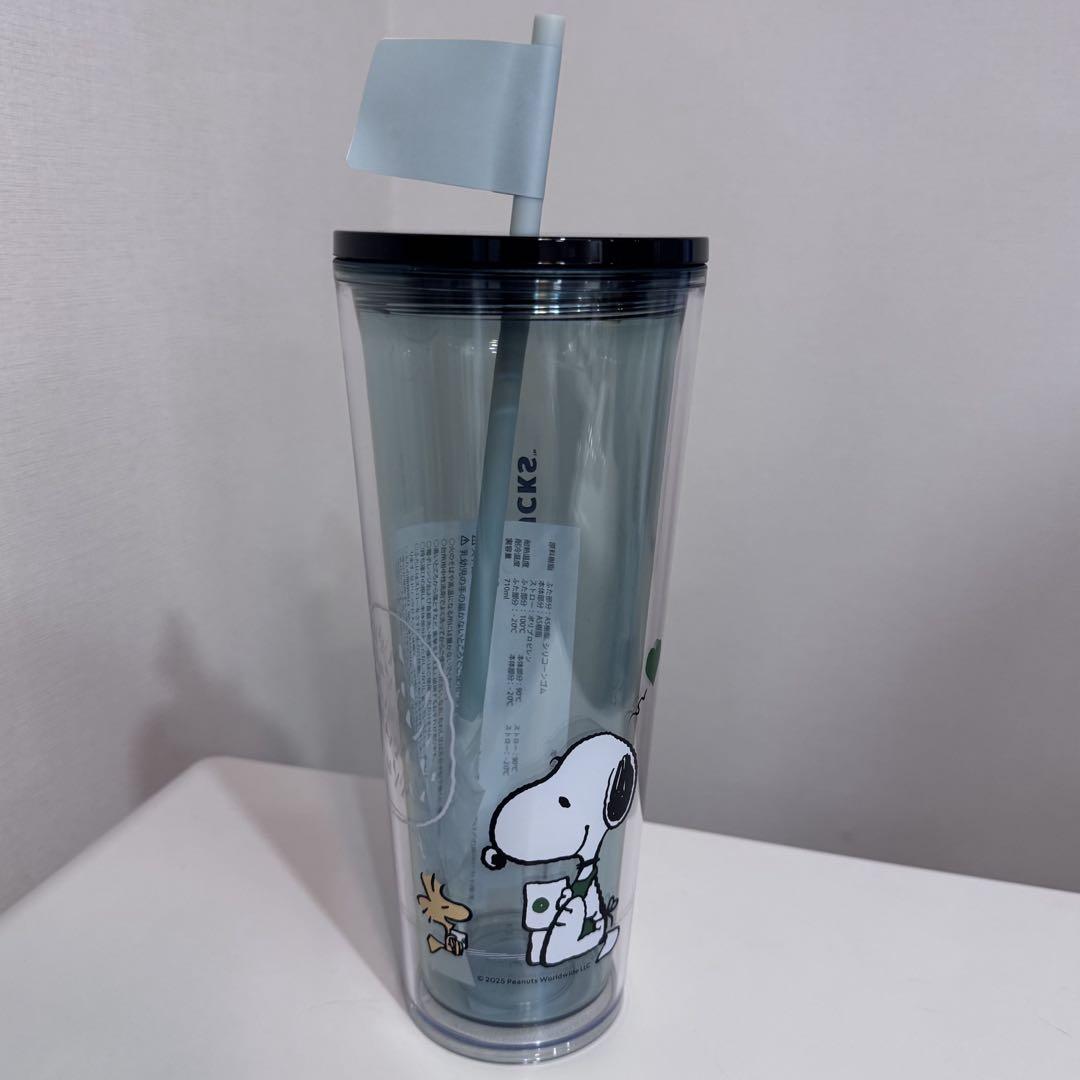 箱付き　スターバックス　スヌーピー コールドカップタンブラー　ブルー　スタバ