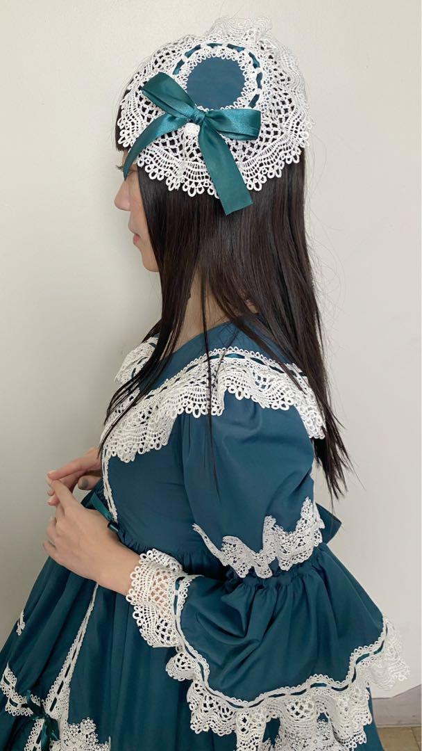 PhysicalDrop ノスタルジックプリンセスドレス ヘッドドレス 緑