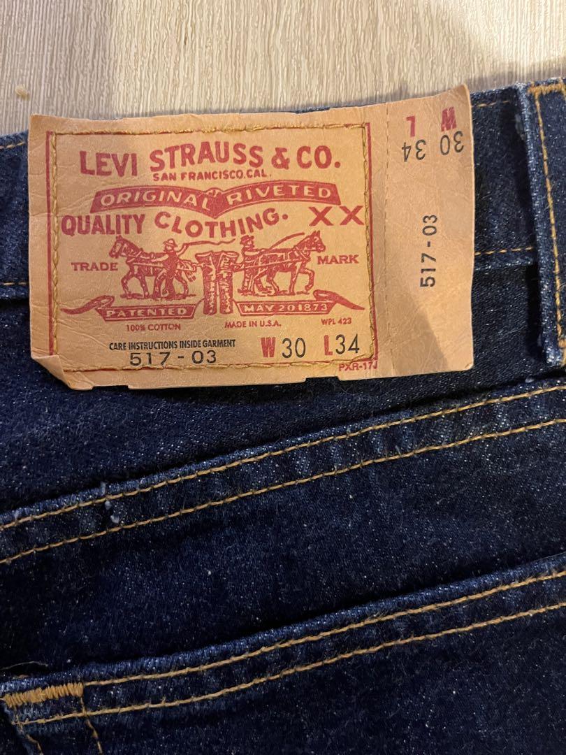 Made in USA 80s vintage levis 517 bootscut denim pant USA製