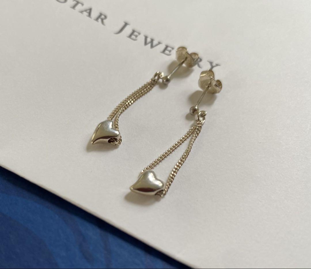 STAR JEWELRY ハートネックレス・ブレスレット・ピアス 5点セット