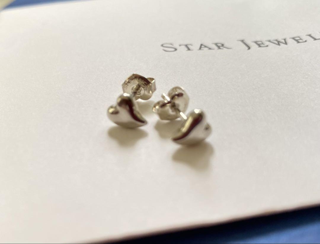 STAR JEWELRY ハートネックレス・ブレスレット・ピアス 5点セット