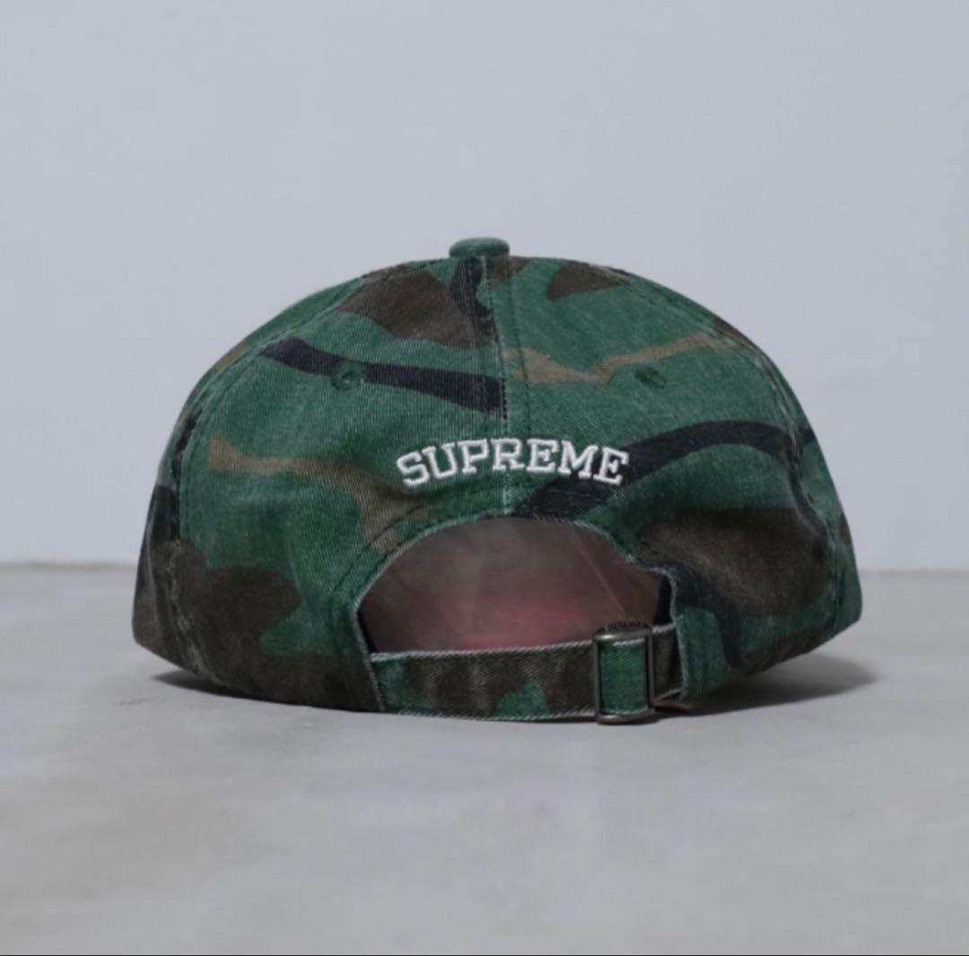 新品デッド supreme シュプリームsロゴキャップウッドランド 希少