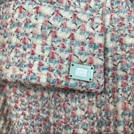希少モデル CHANEL シャネル 01A フォックスファー ツイードコート 希少モデル CHANEL シャネル 01A フォックスファー ツイード