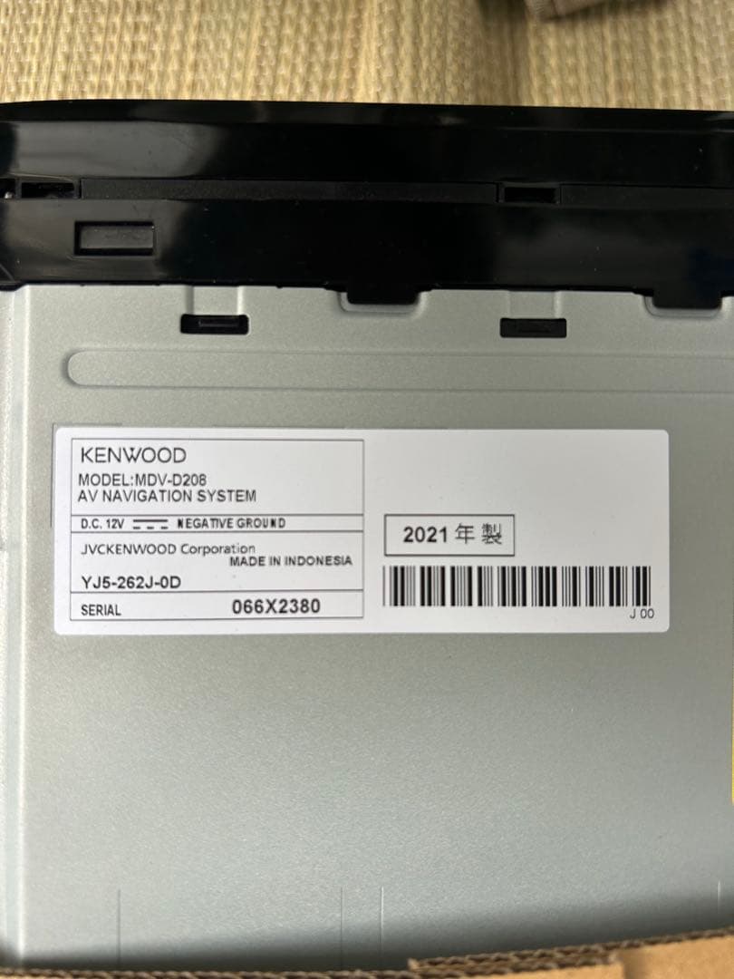 カーナビ 本体 ディスプレイ付き 配線一式 MDV-D208 BRIGHTFACE_UK