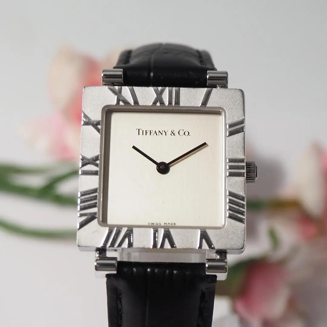 美品 ティファニー TIFFANY アトラス スクエア 腕時計 H234