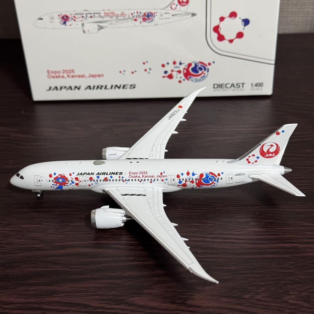 NG 1/400 JAL B787-8 aircraft model JA823J 2025 Osaka World