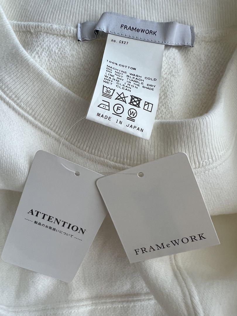 FRAMeWORK フォルムショートスウェットプルオーバー FRAMeWORK フォルムショートSWEAT プルオーバー