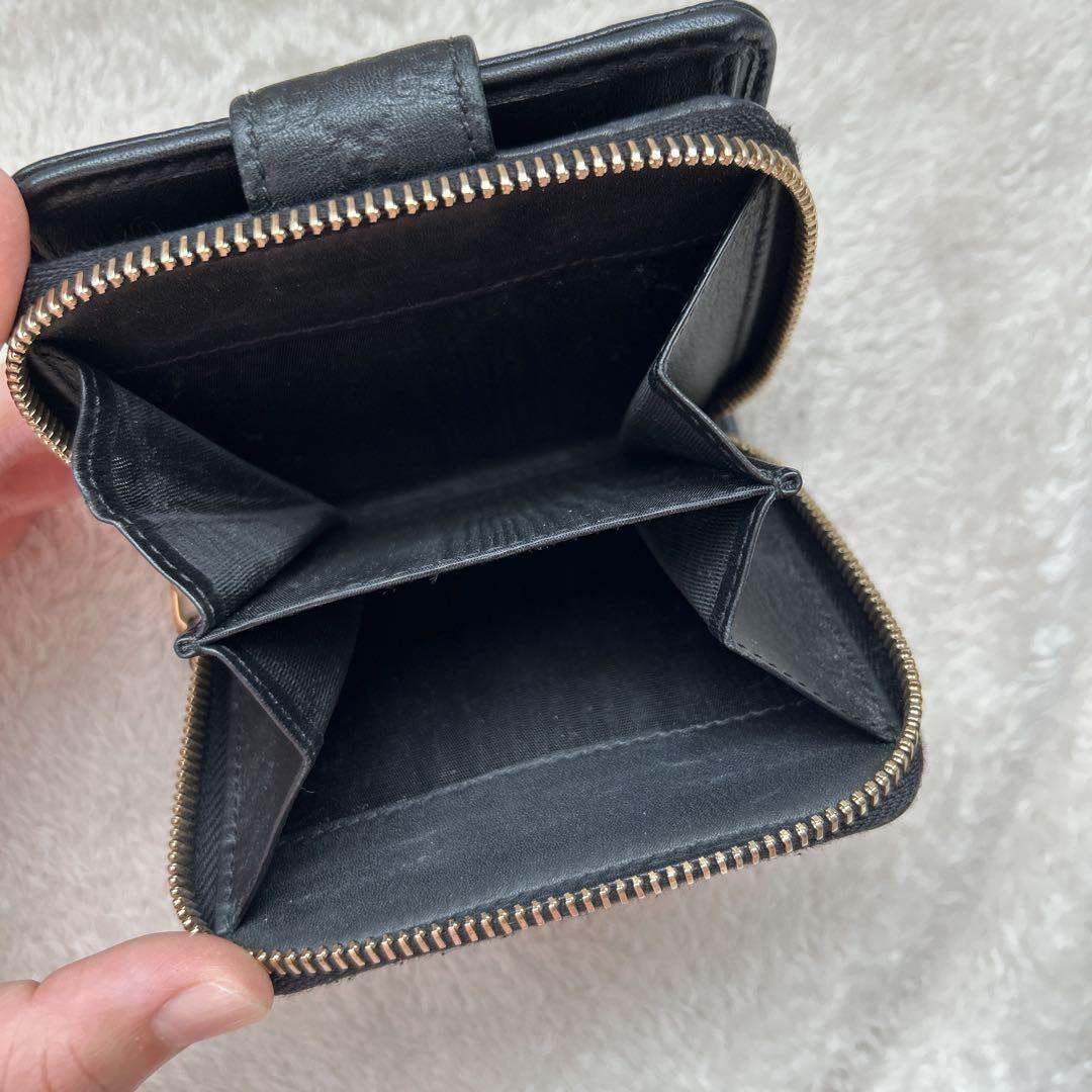 GUCCI 折り財布 ブラック ラウンドファスナー