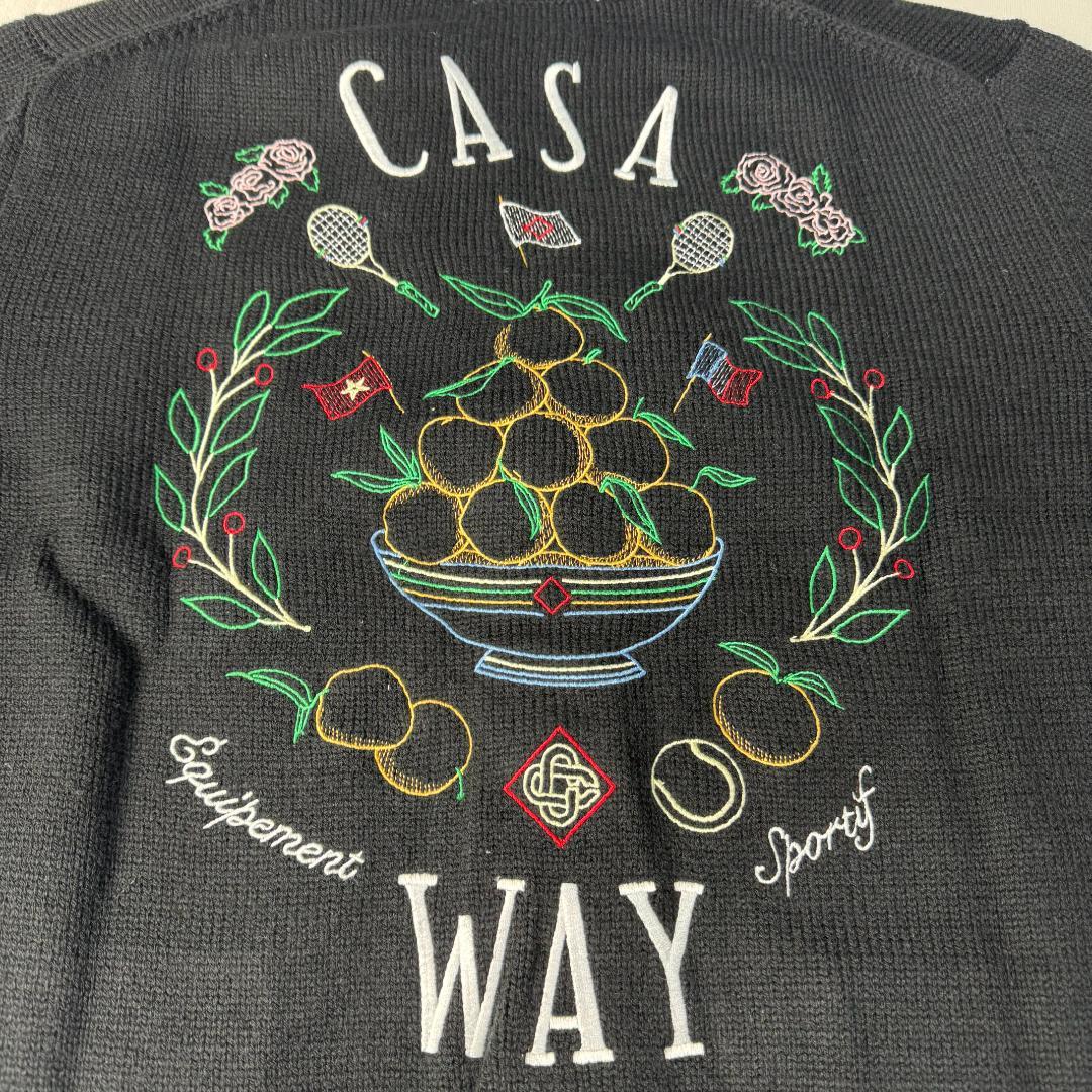 Casablanca 24ss 刺繍入り ハワイ風 長袖カーディガン Mサイズ