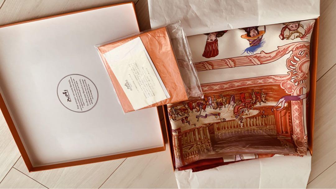 HERMES エルメス カレ90 ムッシュ・ド・Tのためのトルコ行進曲