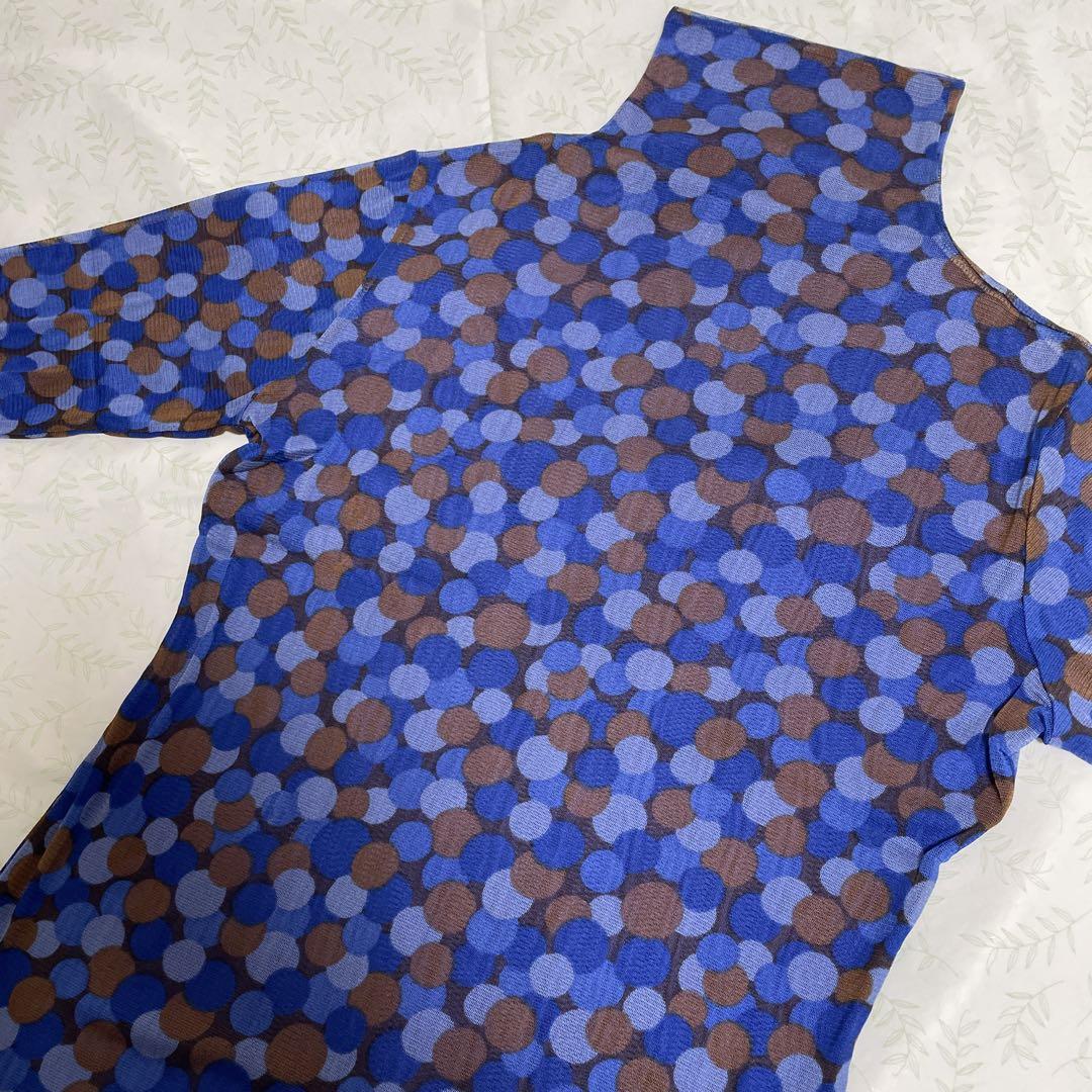 新品 Giovanile シルク100% リバーシブル ボトルネックカットソーL 新品 Giovanile シルク100% リバーシブル ボトルネックカットソーL