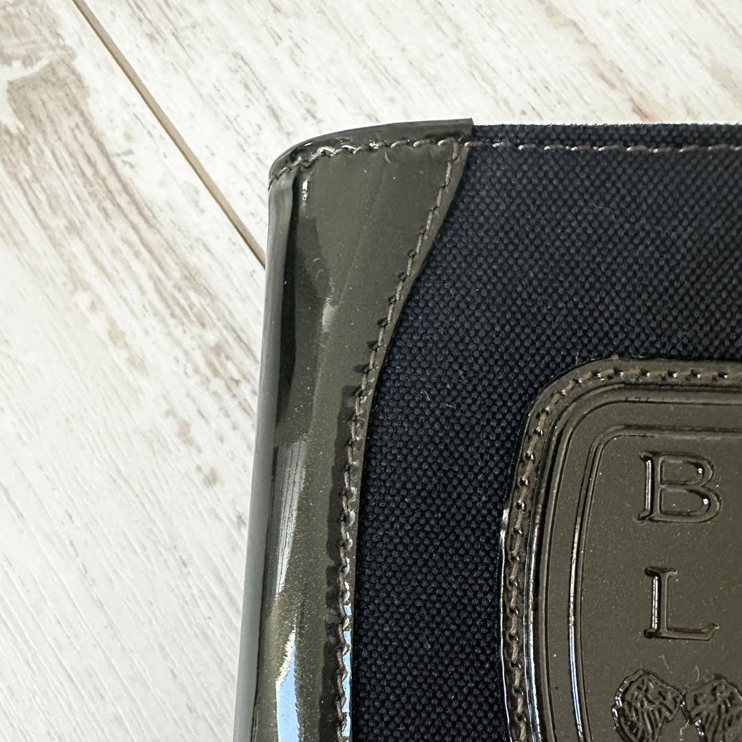 BVLGARI ブルガリ レオーニ 二つ折り 財布 ネイビー