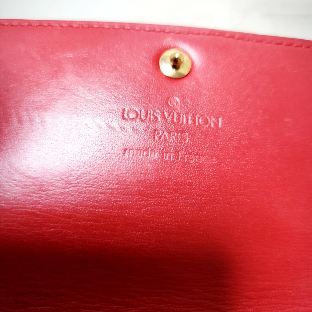 ☆LOUISVUITTON ヴェルニ ポルトフォイユ サラ 長財布 レッド 美品