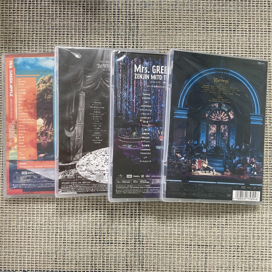 Mrs GREEN APPLE Harmony、HAKOBUNE ~ DVD4品 - メルカリ