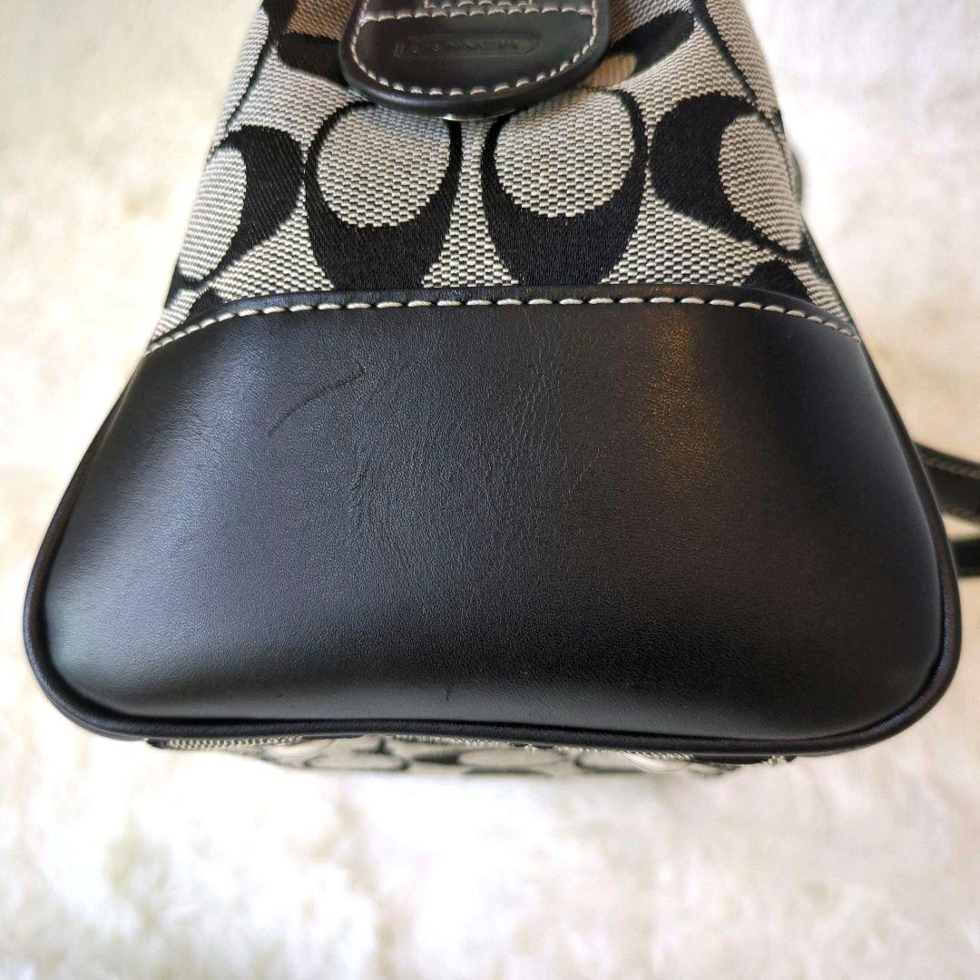 【極美品】COACH トートバッグ ターンロック ジャガード シグネチャー 極美品 コーチ シグネチャートートバッグ ターンロック レザー