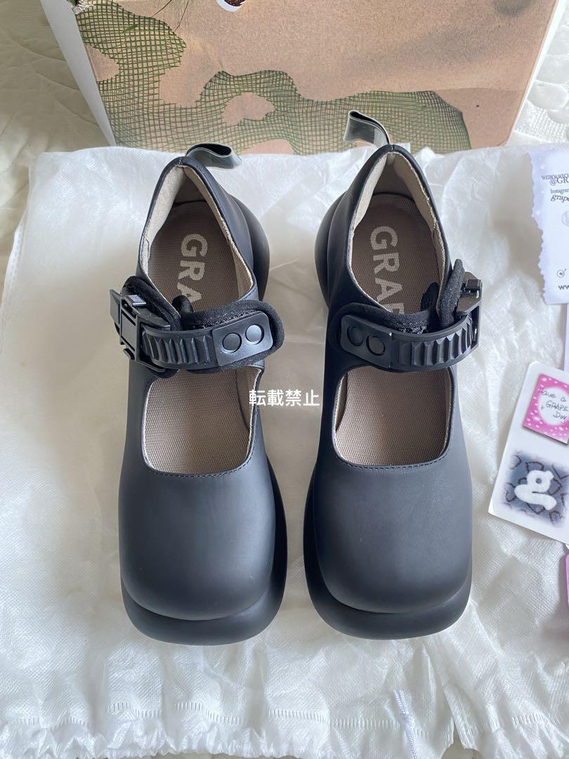 専用GRAPE Black Mary Jane Platform shoes