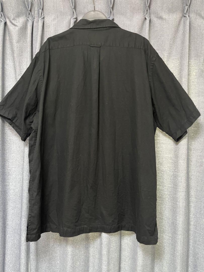 90s Ralph Lauren Shirt CALDWELL 無地 黒 XL