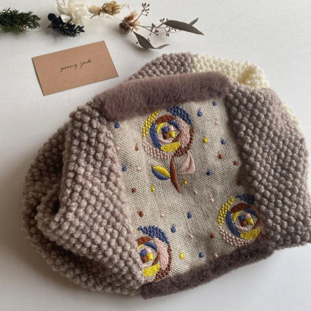 完成品✨　ミナペルホネン　サンドローズ　sand rose スヌード