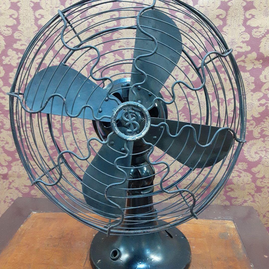 ヴィンテージ 卓上扇風機 黒