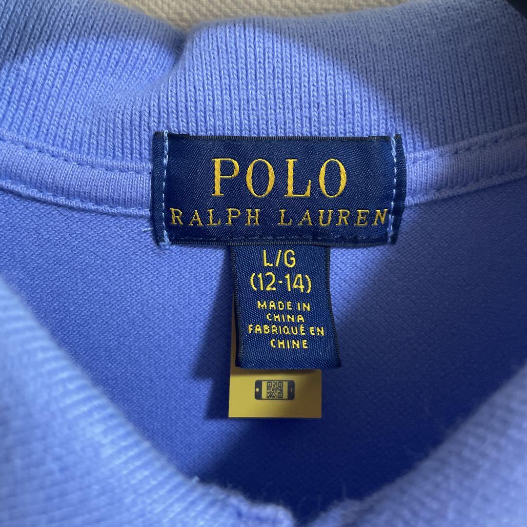 POLO RALPH LAUREN】ライトブルー ワンピース 半袖 150 - メルカリ