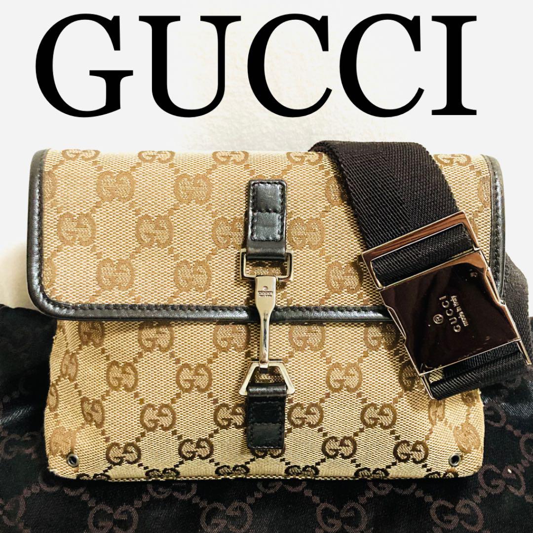 送料込】 美品! GUCCI 正規品 ボディバッグ ショルダーバッグ GG グッチ ☆ - クラッチバッグ 送料込】 美品! GUCCI 正規品 ボディバッグ ショルダーバッグ GG グッチ ☆ - クラッチバッグ