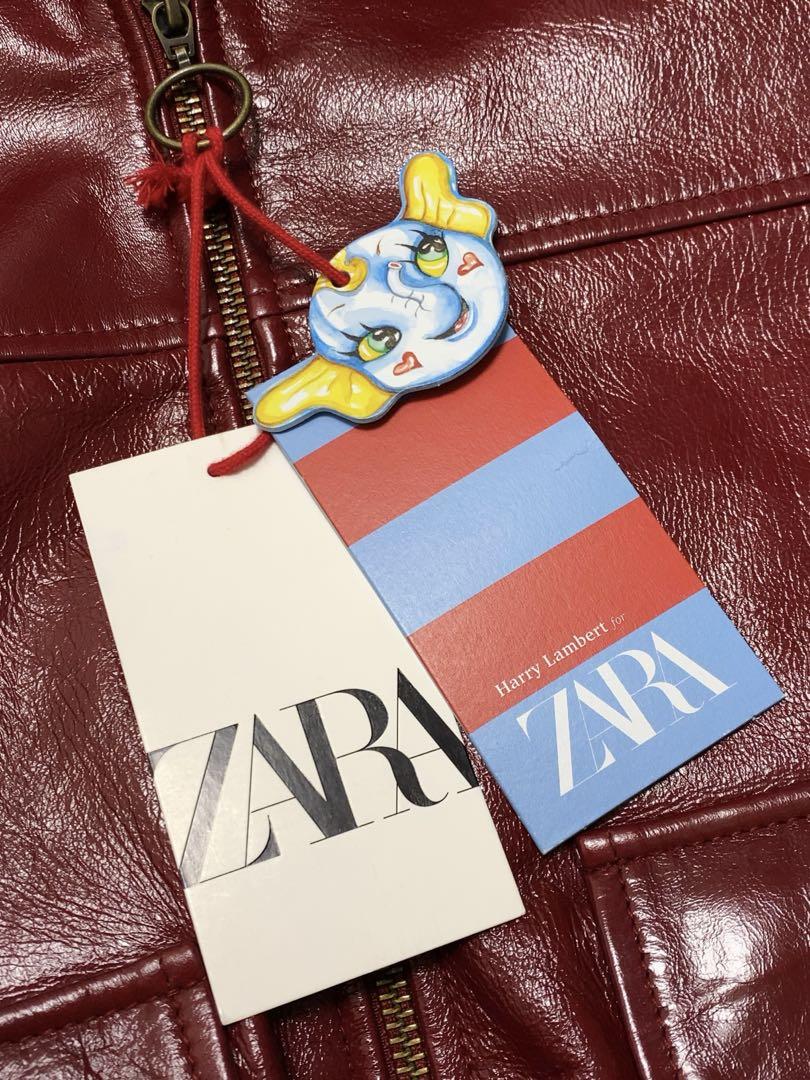【新品】ZARA×HARRY LAMBERT ラムレザージャケット M