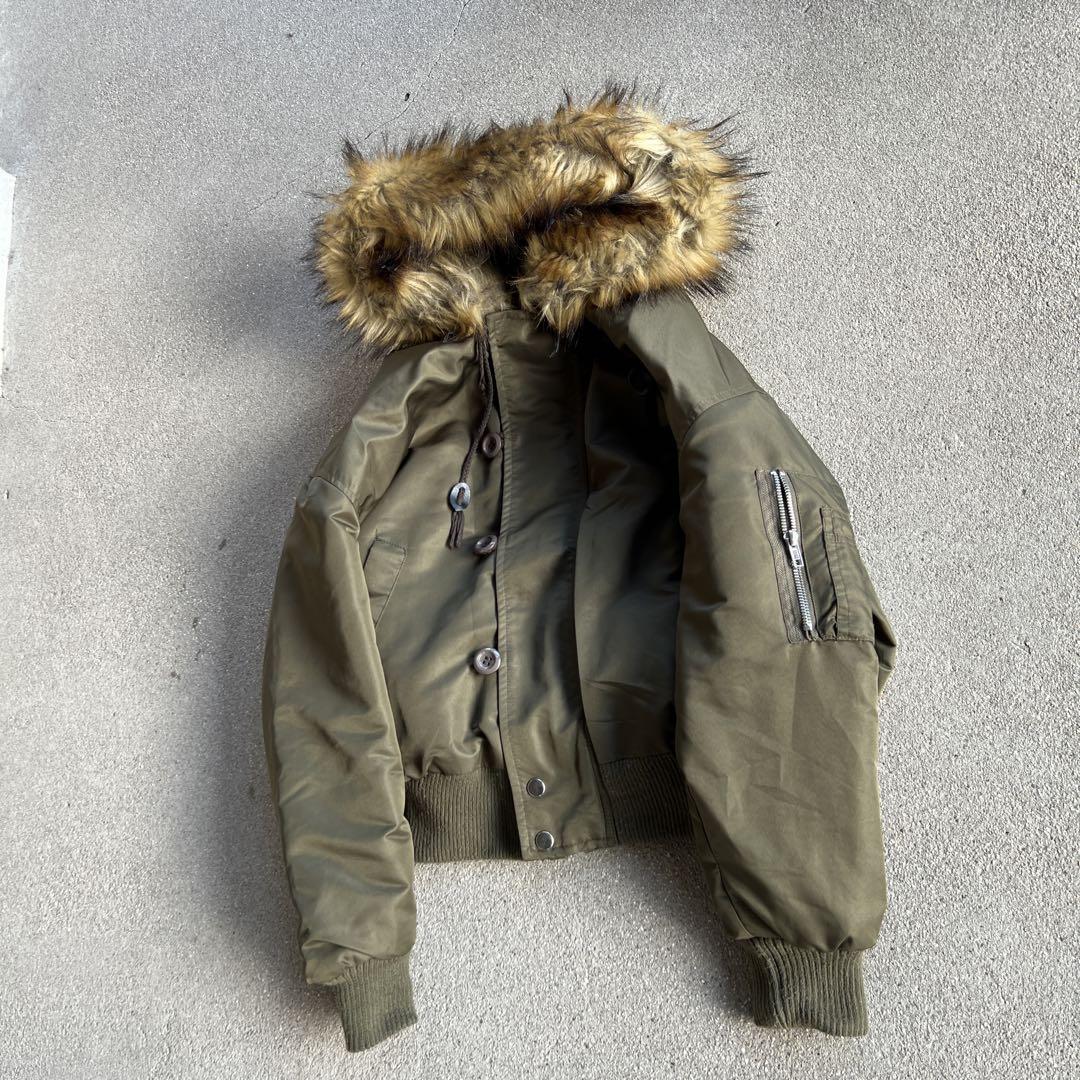 ジャケット・アウター archive n-2b flight jacket real fur