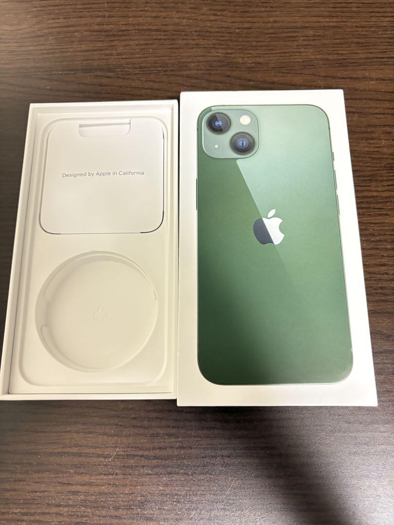 Apple iPhone13 グリーン 128GB 美品 SIMフリー 箱付き