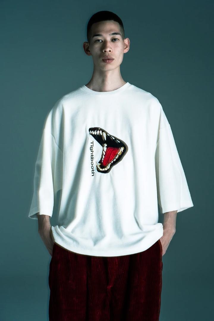 TIGHTBOOTH BITE VELOUR 7分丈 ベロア Tシャツ M