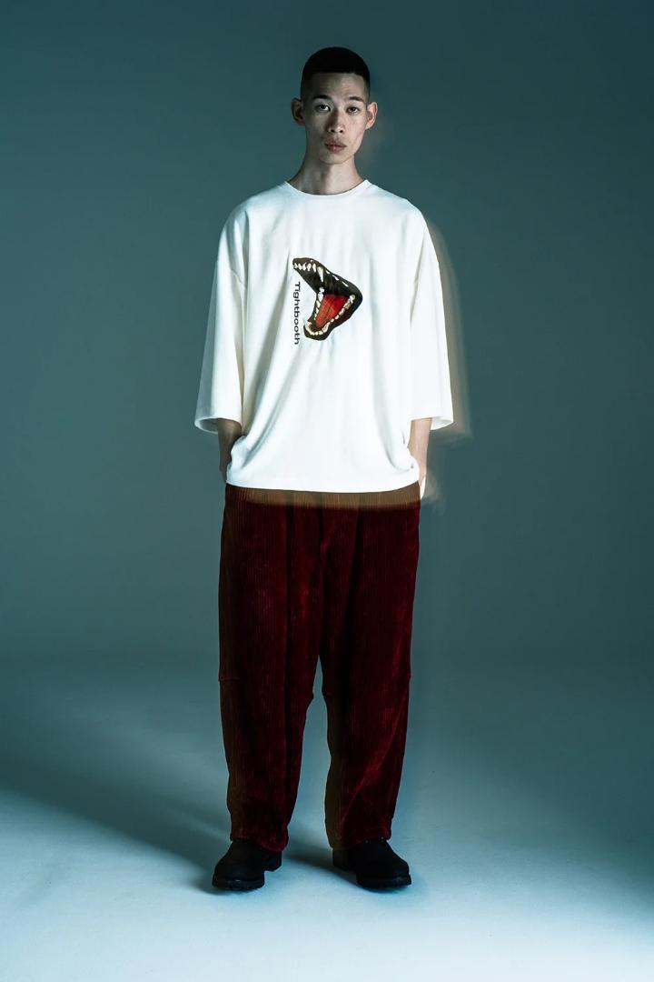 TIGHTBOOTH BITE VELOUR 7分丈 ベロア Tシャツ M