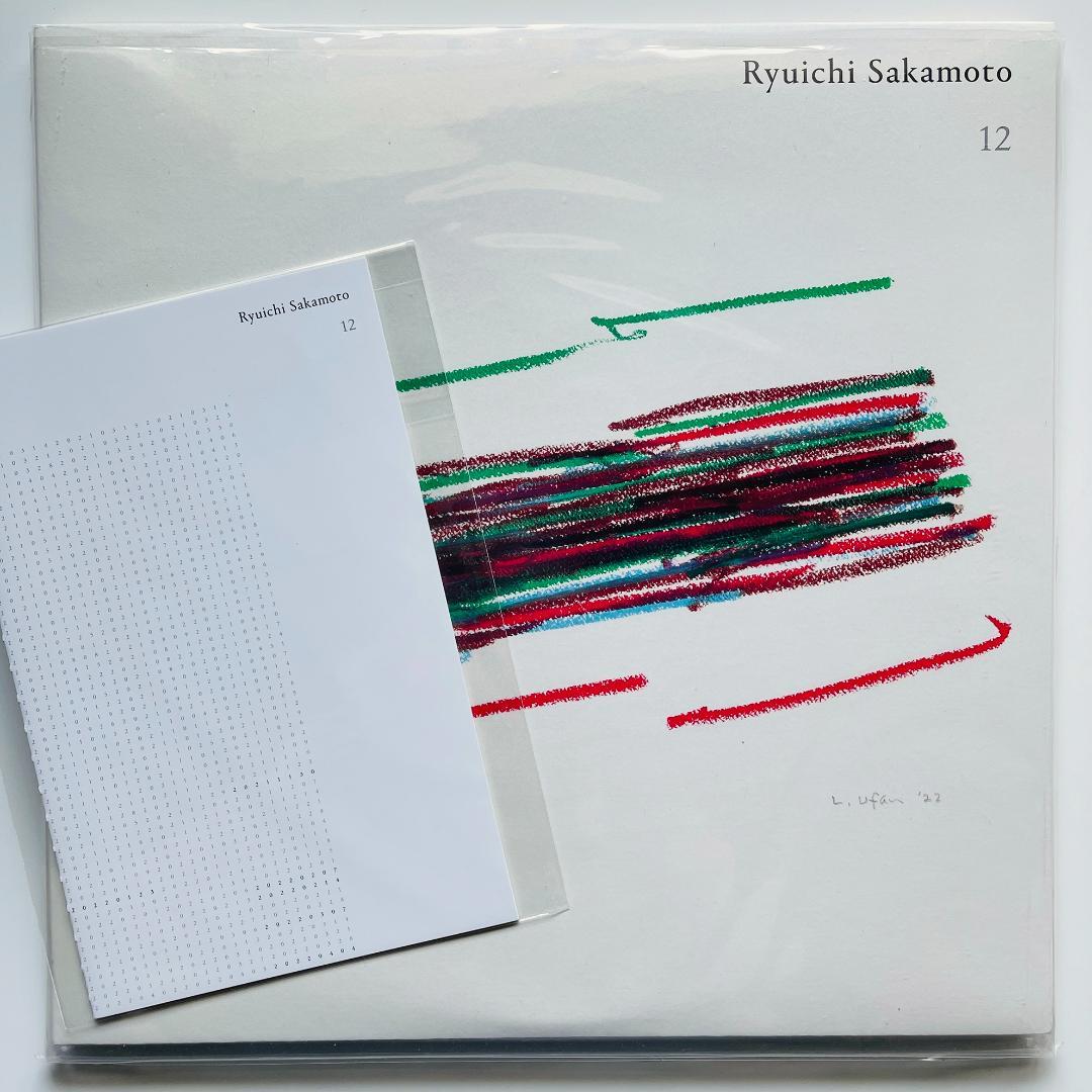 貴重 初回クリア盤 リーフレット 自筆スケッチ レコード 坂本龍一 12 YMO