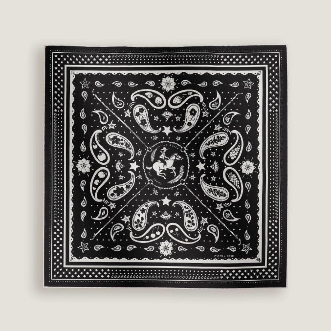 11 23迄の エルメス バンダナ55 ロデオデフルーツ 2025AWHERMES