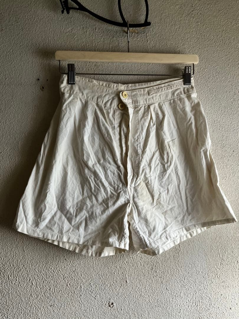 ミリタリー　ビンテージ　ショートパンツ　オフホワイト　スペシャル　古着　半パン