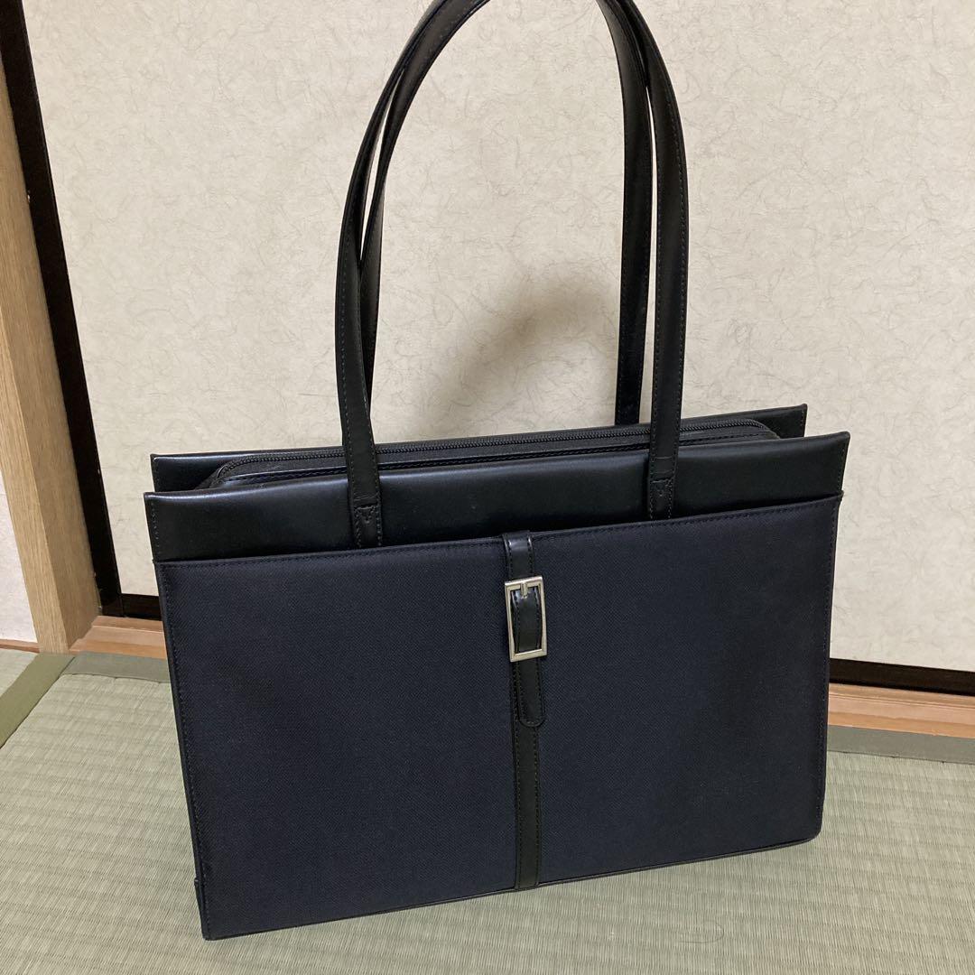 【再値下げ】新品　リクルートバッグ 就活 洋服の青山 美品】洋服の青山 I.M.G.N ブラック ビジネスバッグ リクルート