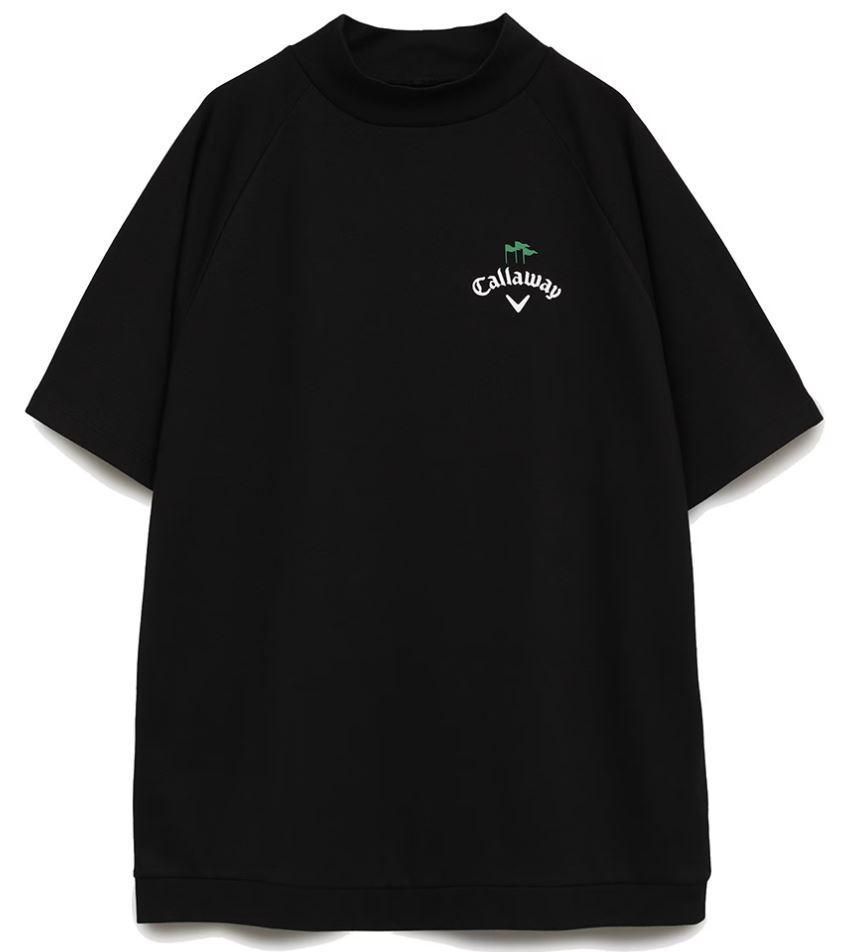 【限定コラボ】キャロウェイ × クラブハウス モックネックシャツ LL ブラック 限定コラボ】キャロウェイ＋クラブハウス モックネックシャツ LL