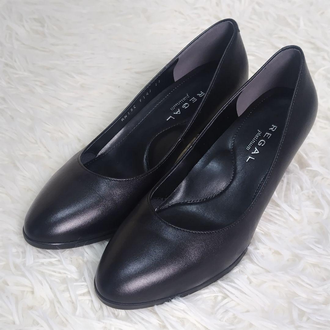 極美品】 REGAL リーガル プラチナム パンプス アーモンドトウ