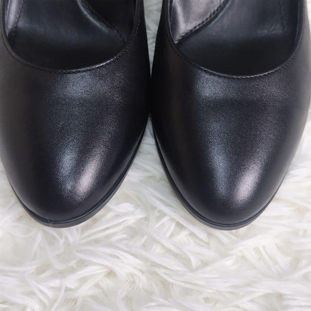 【未使用級】REGAL platinum パンプス 22.5 黒 アーモンドトゥ 極美品】 REGAL リーガル プラチナム パンプス アーモンドトウ