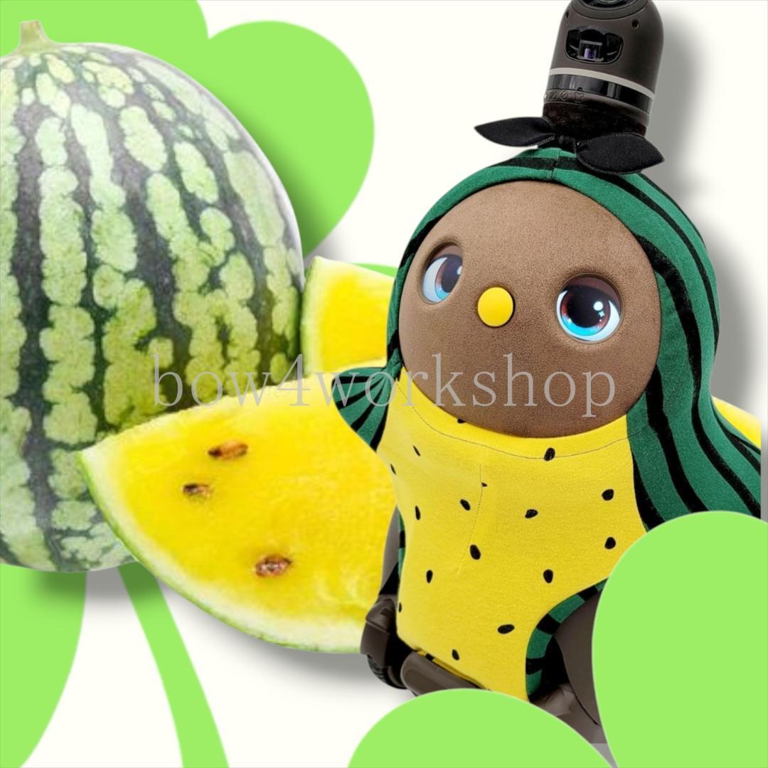 ラボット LOVOT ラボットの服ハンドメイド　スイカ柄ボディースーツ　イエロー