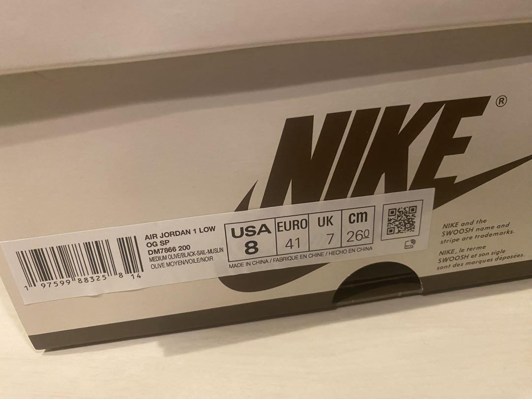 Air Jordan 1 LOW OG SP サイズ26 DM7866-200