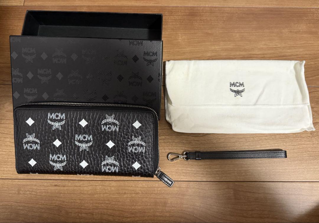 MCM ブラックレザー 長財布