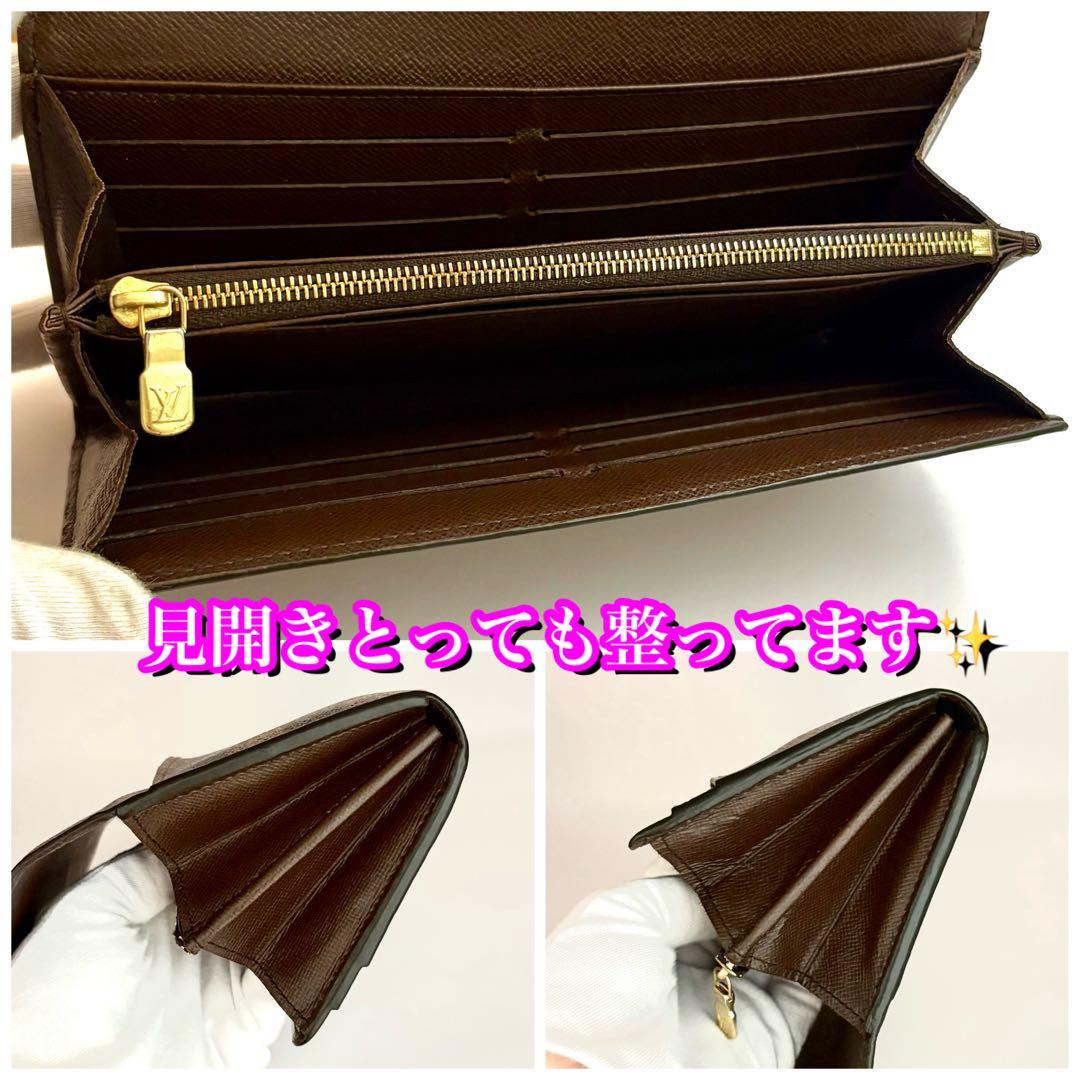 極美品✨大赤字の限界価格❣️ルイヴィトン　ポルトフォイユ　サラ　ダミエ 長財布