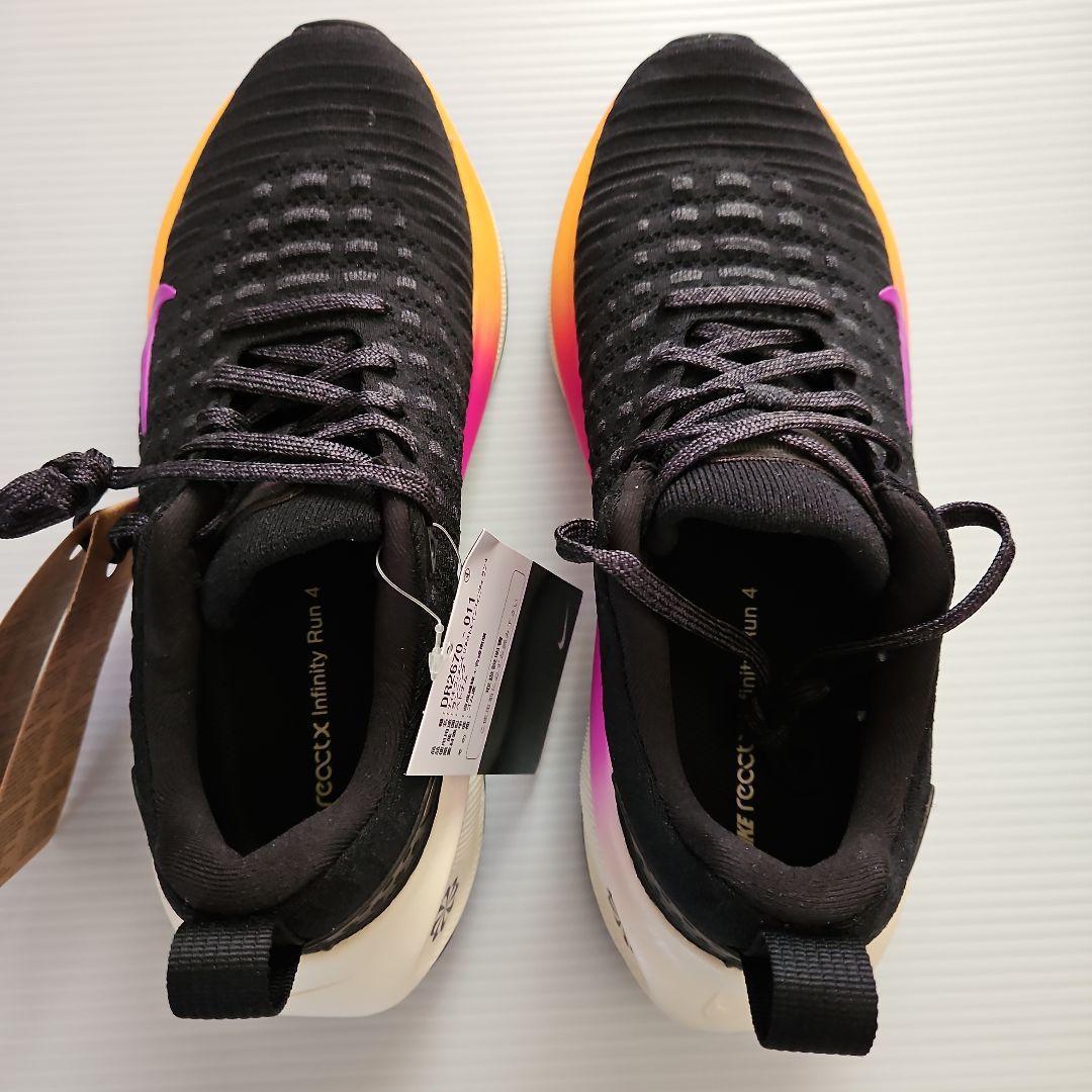 未使用❕Nike Reactx Infinity Run ブラック/ピンク23c