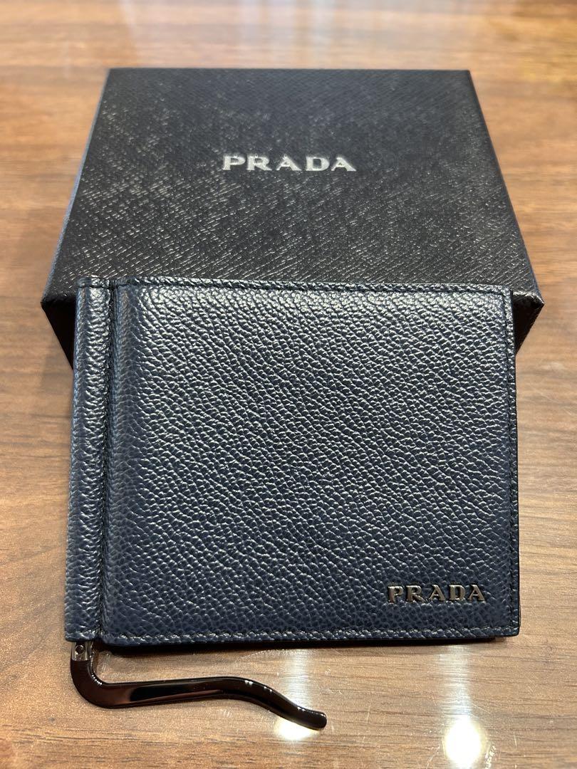 PRADA マネークリップ ブルー PRADA(プラダ) マネークリップ 2MO513 ブラック サイズ