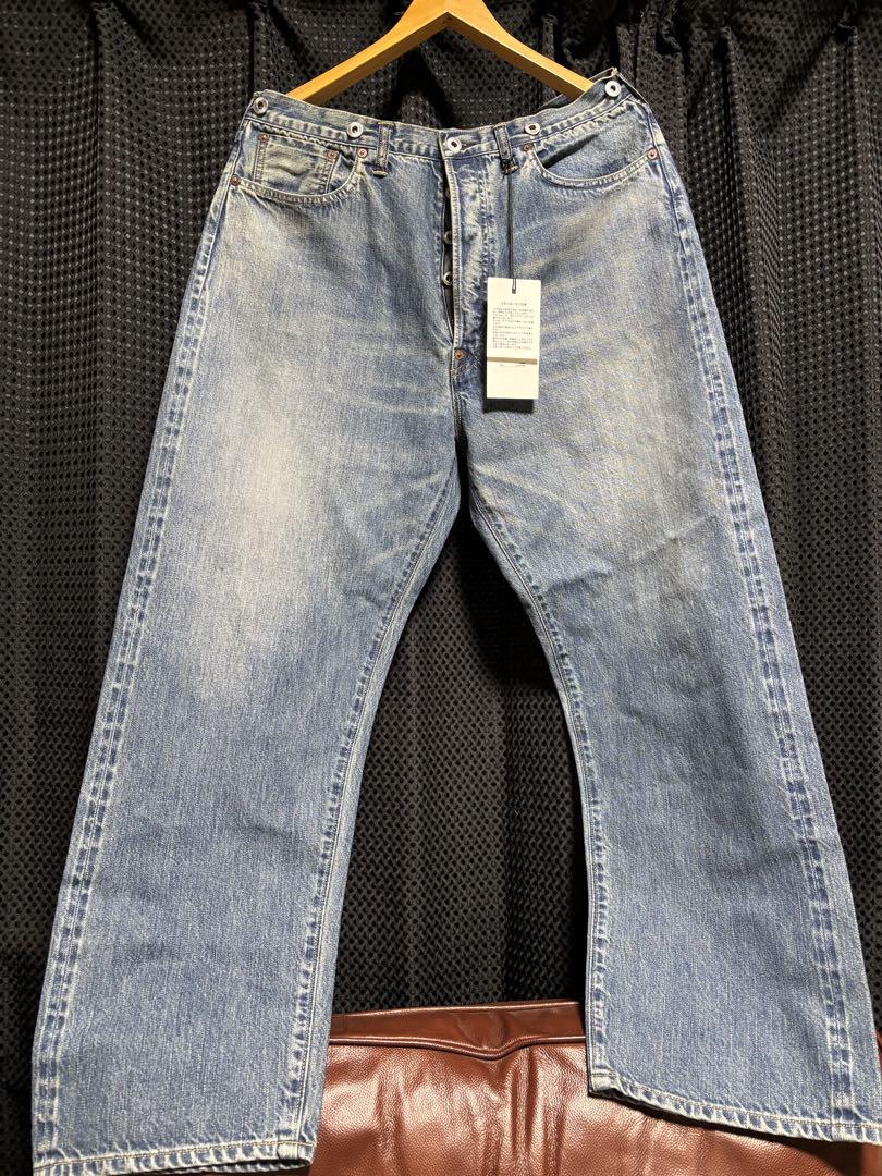 【サイズ 32】No.22 Washed Wide Denim Pants