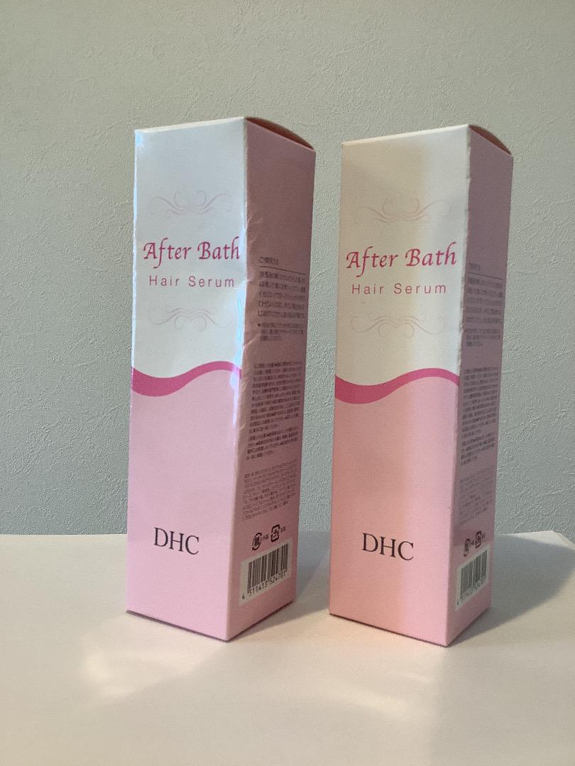 【新品・未開封】DHCアフターバスヘアセラム２個（箱へこみ）