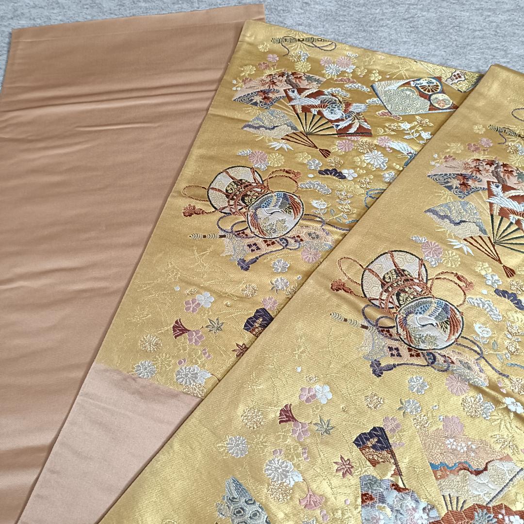 袋帯六通柄　本金箔粋匠錦　明綴　着物　和装　女性用 袋帯六通柄本金箔粋匠錦明綴着物和装女性用